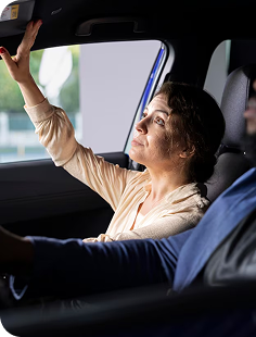Driving lesson with cones
